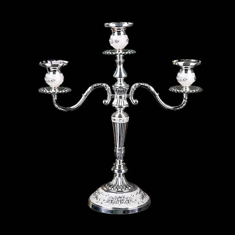 PEANDIM Европейский стиль гостиничный поставщик золотой подсвечник маленький с 3