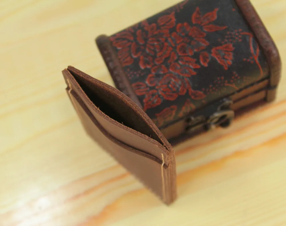 Держатель для кредитных карт из натуральной кожи ручной работы держатель