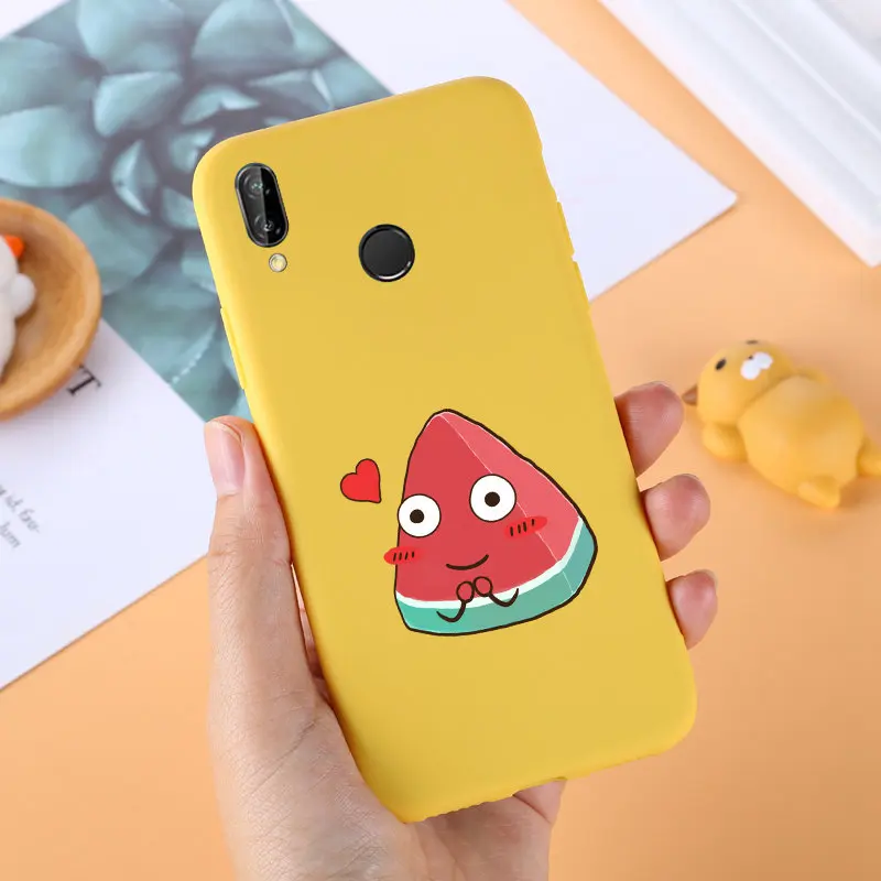 Чехол для Huawei P Smart Plus мягкая задняя крышка из ТПУ чехлы телефонов PSmart силиконовые