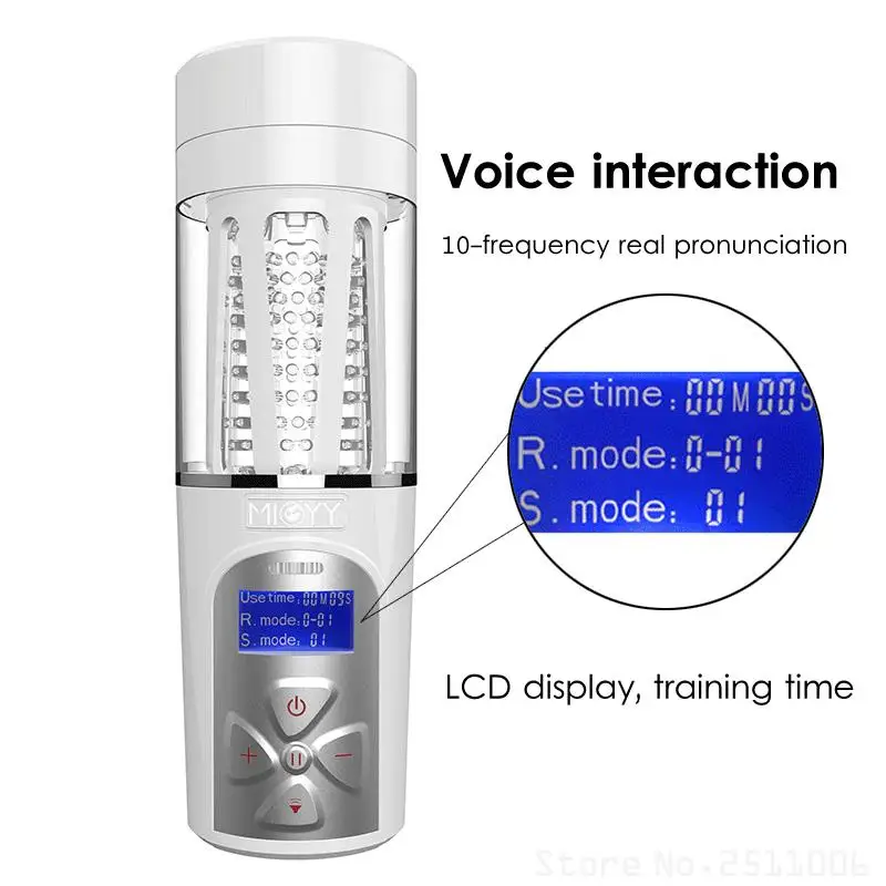 Электрический Интеллектуальный интерактивный Мужской мастурбатор стонающий