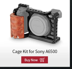 SmallRig дизайн деревянная рукоятка для sony A6000/A6300/A6500 ILCE-6000/ILCE-6300/ILCE-6500 клетка для камеры с винтами M4-1970