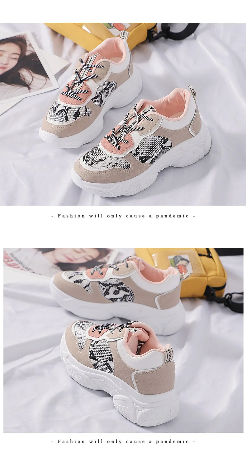 Spring Autumn Women's Running Shoes Fashion Comfortable Platform Shoes Women's Sneakers Feminino Zapatos Mujer Y1-57