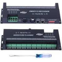 dmx 512 decoder 30 channels dmx rgb controller decorated led strip lighting dimmer hot selling dc 9v 24 v drivers controllers