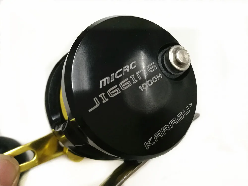 KARASU carrete de Carga lenta carrete MICRO JIGGING carrete 30C/1000 H carrete de pesca 12 кг MAX DRAG fishing weel bait casing