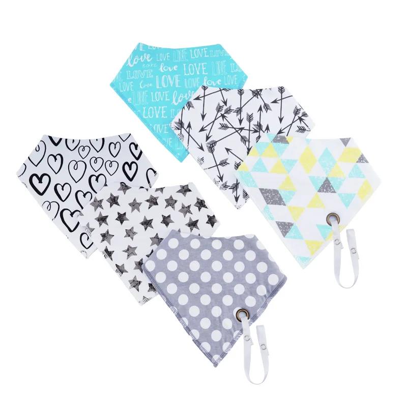Muslinlife 2018 New Baby Boys Girl Bibs Cotton Bandana Bib Newborn Fashion Soft Burp Clothes With Pacifier Chain (36+Available) | Детская