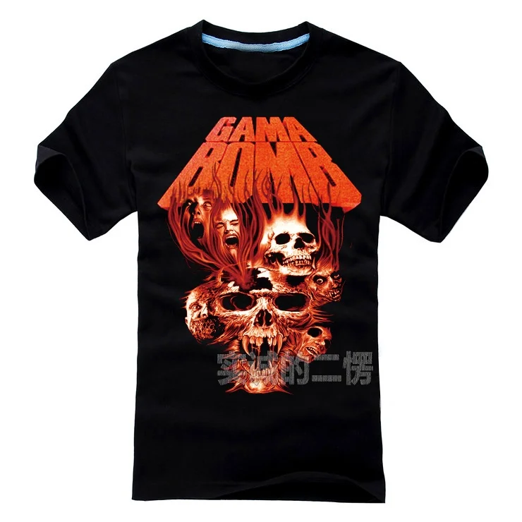 5 дизайнов фирменная рубашка в стиле Харадзюку С Гамой-бомбой рок 3D ММА Череп