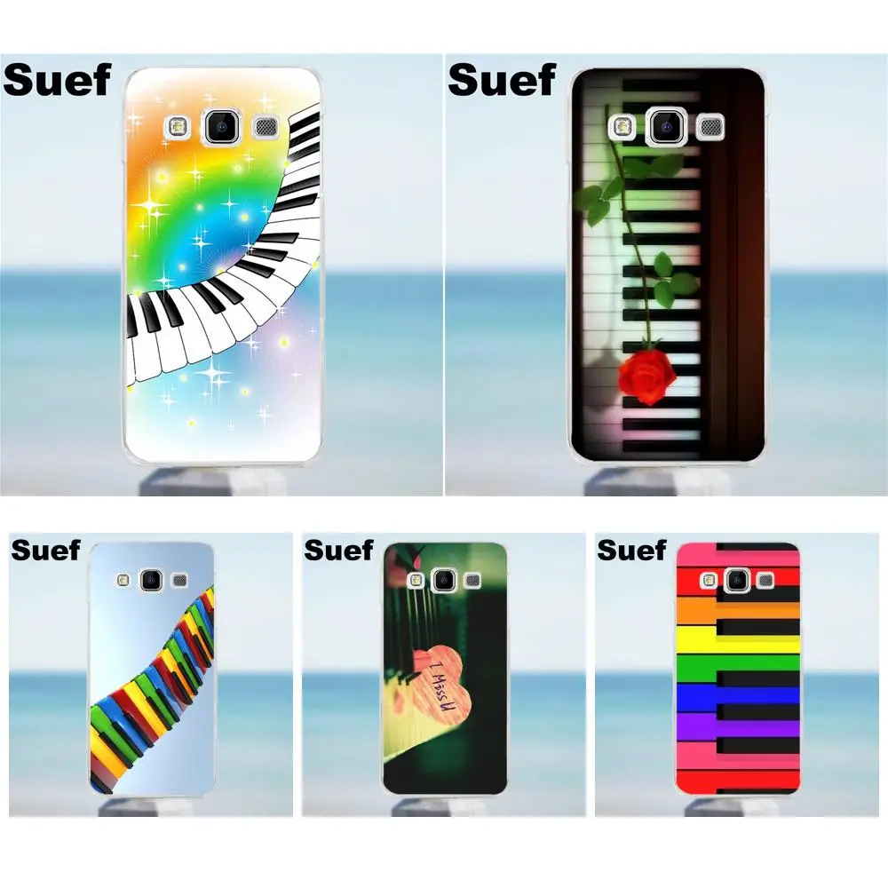 Suef ТПУ чехлы радужные 3d клавиши пианино Tumblr Вдохновленный для Galaxy Alpha Core Prime Note 2 3 4