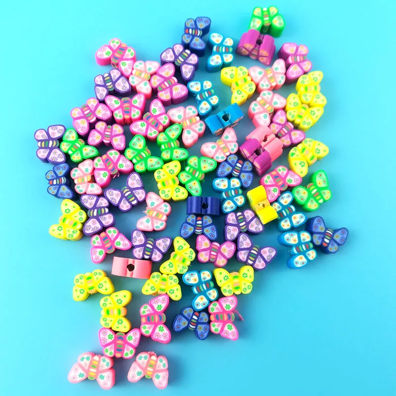Фруктовые бусины Fimo 50 шт./лот из полимерной глины разделительные разноцветные