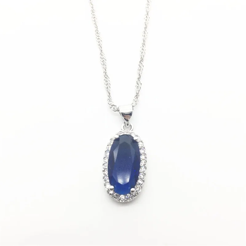 Комплект из колье и серёг серебра 925 пробы с фианитом|jewelry sets for women|silver jewelry setsterling