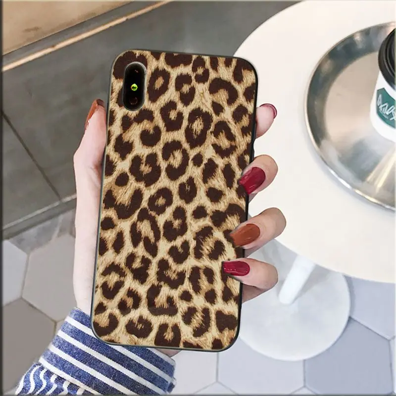 Yinuoda умный чехол с леопардовым принтом змеи для iPhone 8 7 6 6S Plus 5 5S SE XR X XS