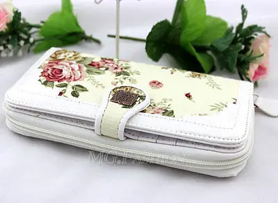 Новое поступление Женский Длинный кошелек в стиле ретро с цветами брендовый QJA