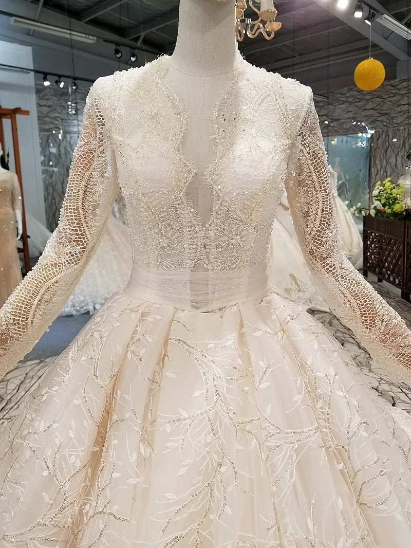 LS454478 блестящее кружевное модное свадебное платье для женщин сексуальное с