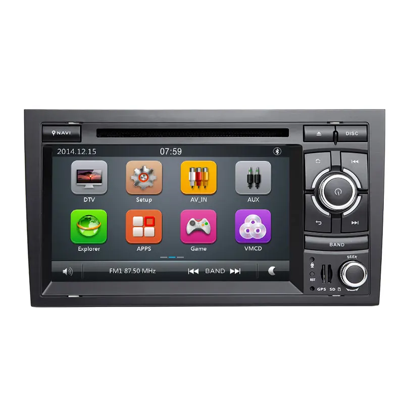 Josimle 2 Din Авторадио автомобильный DVD мультимедийный плеер для Audi A4 B6 B7 Seat Exeo S4 B7 B6 RS4 B7 2000-2012 gps Навигация стерео