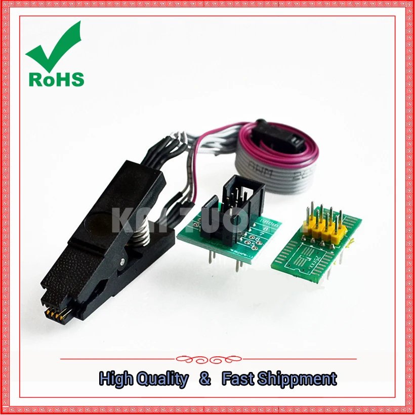 SPI BIOS FLASH Free Release тестовый зажим для записи SOP8 24C 93C 25LF загрузка