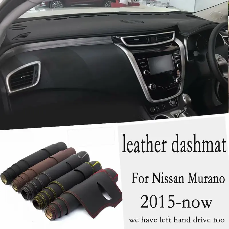 

Leather Dashmat Dashboard Cover Pad Dash Mat Carpet Custom Car-Styling Accessories For Nissan Murano Z52 2015 2017 2018 2021