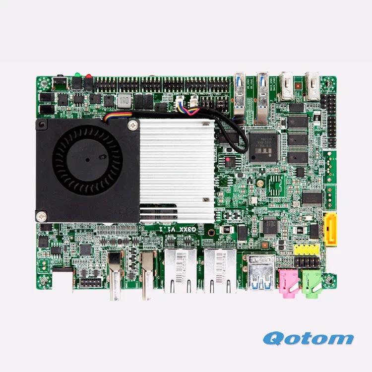 OEM 6 COM промышленный ПК без вентилятора мини ПК Qotom-Q310P с процессором Celeron 3215U(1,70 ГГц, Broadwell), RS485 VGA опция
