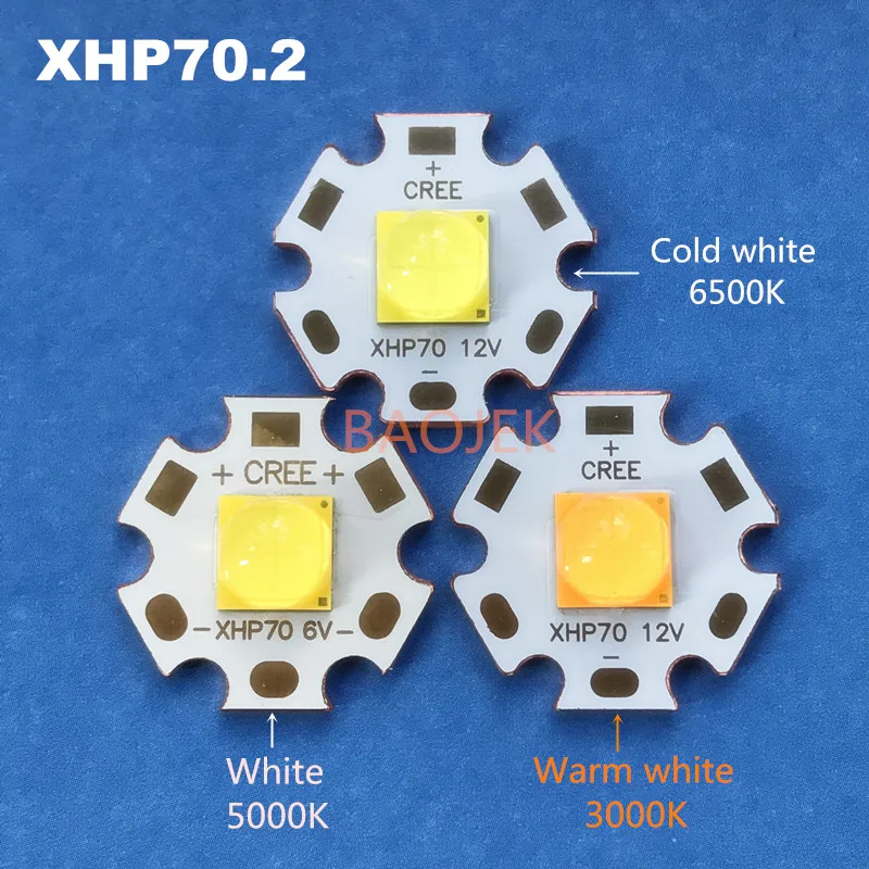 CREE LED xhp70.2 12V6V 30 Вт cree диодный фонарик 4292LM сильный свет лампы мотоцикл свет велосипед фара светодиодные лампы