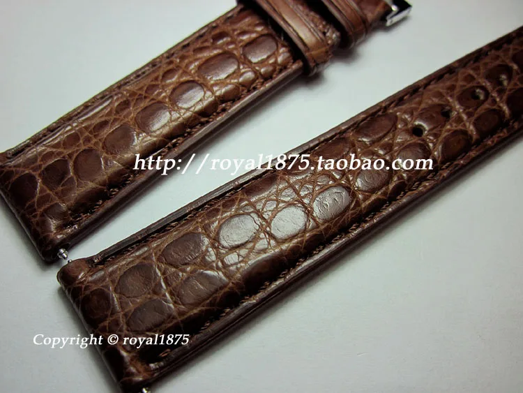 Ремешок для часов, из натуральной крокодиловой кожи, с пряжкой-бабочкой, 18, 19, 20, 21, 22 мм от AliExpress RU&CIS NEW