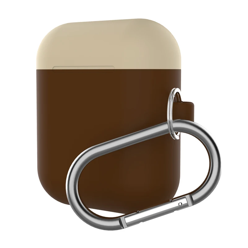 Силиконовый чехол для Airpods чехол противоударный чехол для Airpods зарядная коробка мм 2 мм Ультратонкий чехол для Air Pods Splite чехол с крючком - Цвет: 13
