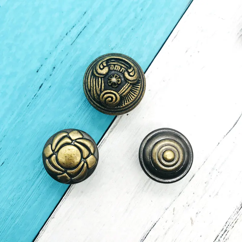 1 шт. Кухня Замена античный латунный для шкафа ручки в стиле ретро мебель Декор