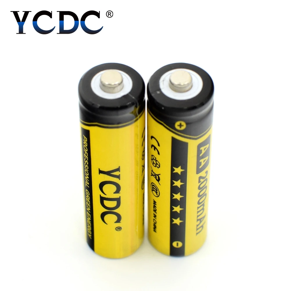 YCDC Лидер продаж! 4 шт YCDC 1,2 V AA 2000 mAh ni-mh аккумуляторная батарея EE6338