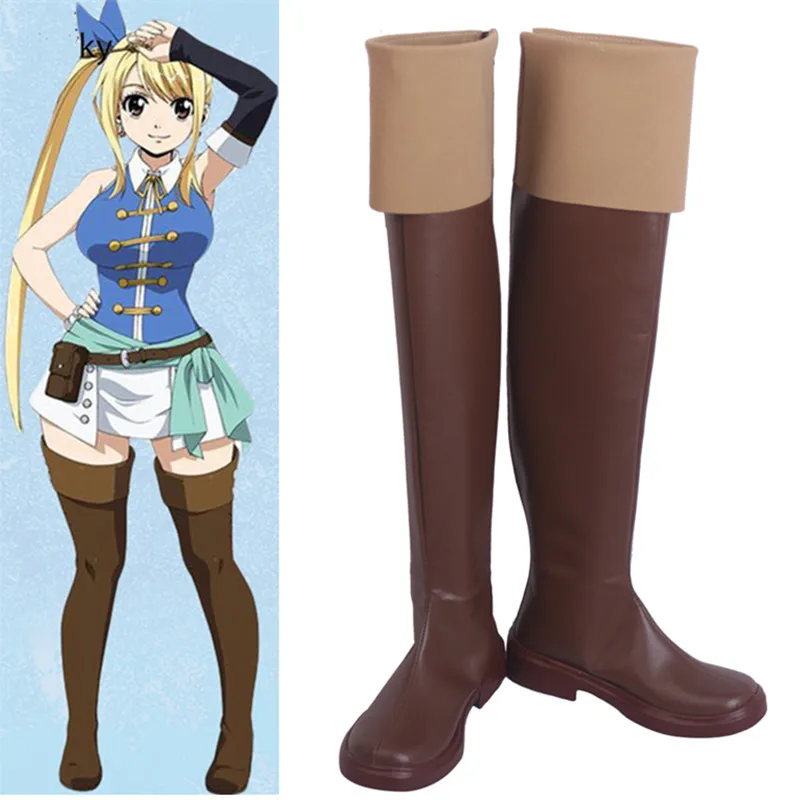 Обувь для костюмированной вечеринки FAIRY TAIL Lucy Heartfilia обувь на заказ с персонажами