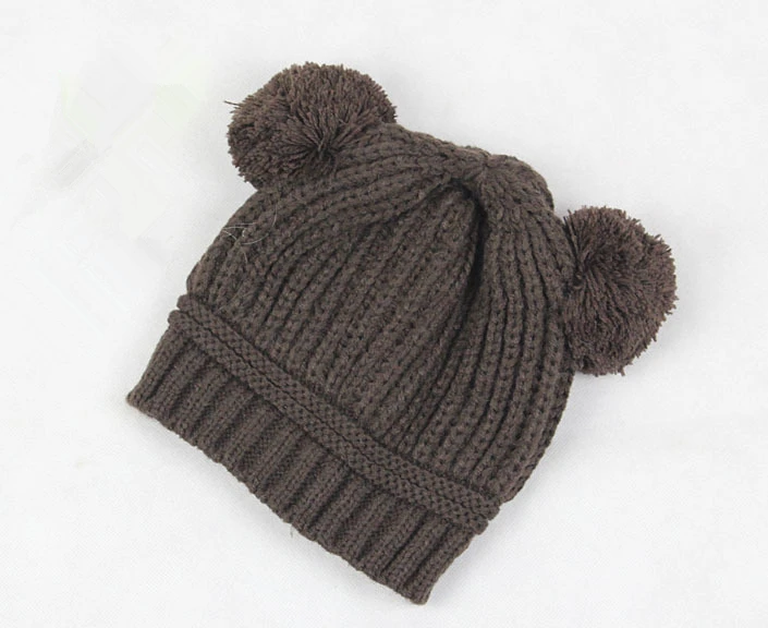 Детские вязаные шапки в форме панды 5 цветов | Детская одежда и обувь