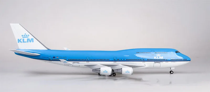 47 см 1/157 масштаб самолета Neitherland модель авиалайнера 747 Boeing B747 KLM королевский синий белый голландская авиакомпания Коллекционная высокое качество