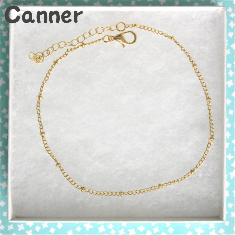 CANNER Винтажный Золотой браслет для женщин пляжный ножной богемные женские ножные