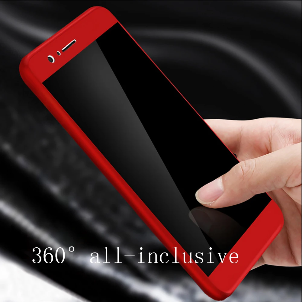 360 Degree Luxury Phone Cases For Huawei P20 lite Full Body Clear Case Mate 20 10 9 Honor With Tempered Glass TPU Cover |
