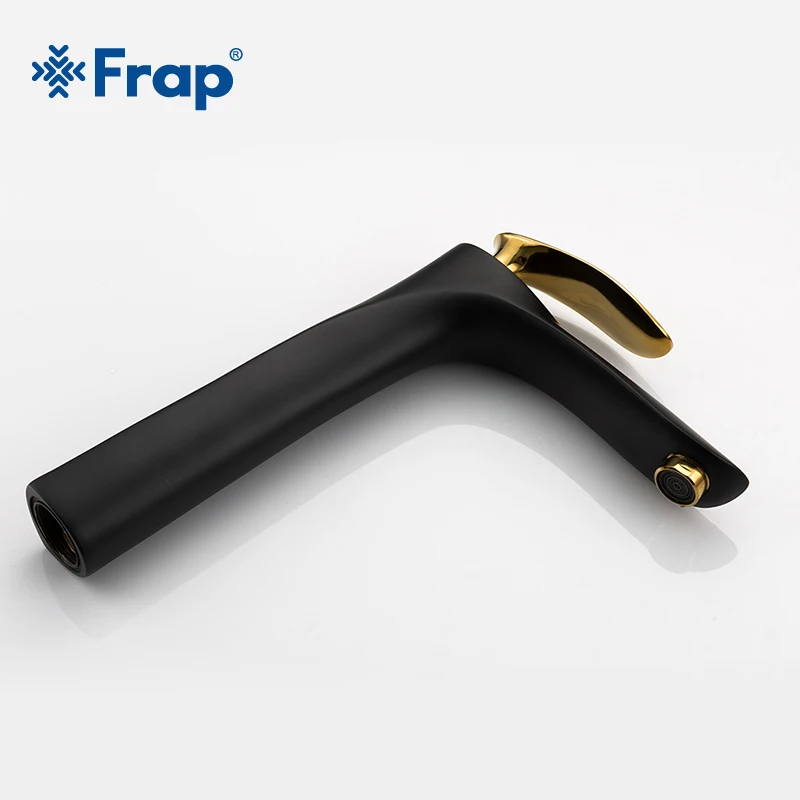 Новые Латунные смесители для раковины FRAP черный золотой смеситель ванной