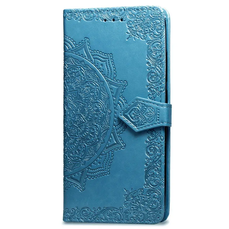 Роскошный кошелек чехол для телефона из искусственной кожи Samsung Galaxy A6S 3D мандала