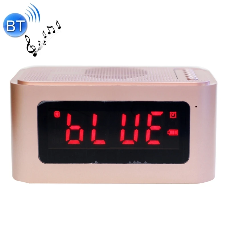 Bdf Портативный Bluetooth Динамик S61 время Дисплей и будильник Беспроводной стерео