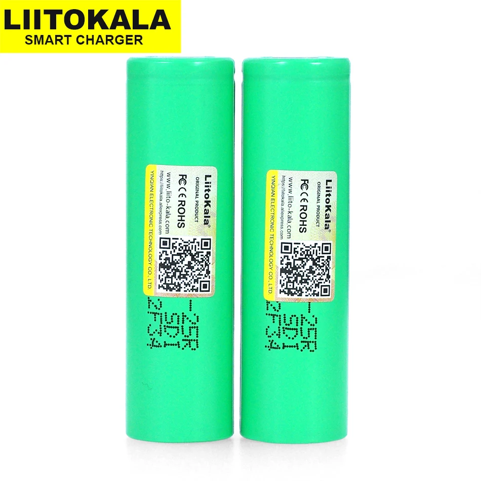 6 шт. Оригинальный литиевый аккумулятор Liitokala 25R 18650 2500 мАч электронные