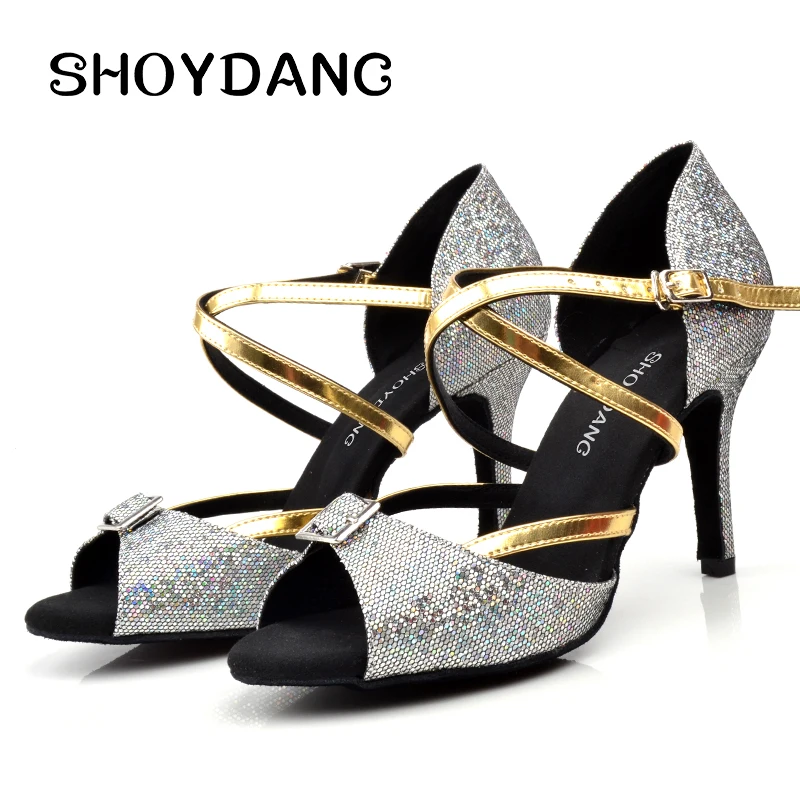 

SHOYDANC Heels Latin Dance Shoes Salsa Shoes Tango Ballroom Dancing Shoes For Women Girls High Quality Shoes On Sale