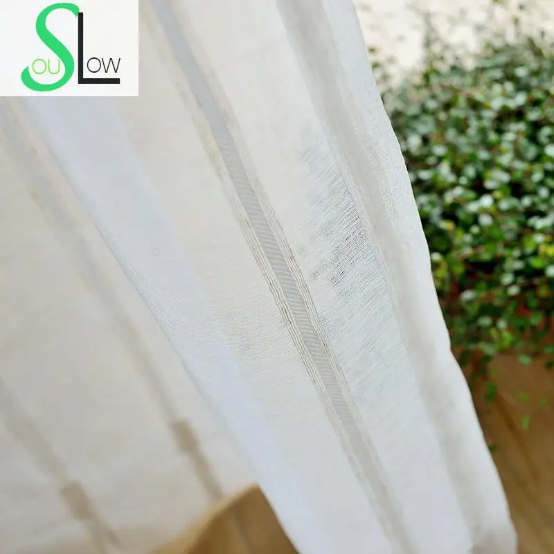 Занавески Slow Soul в полоску для экрана тюлевые и кухонные принадлежности