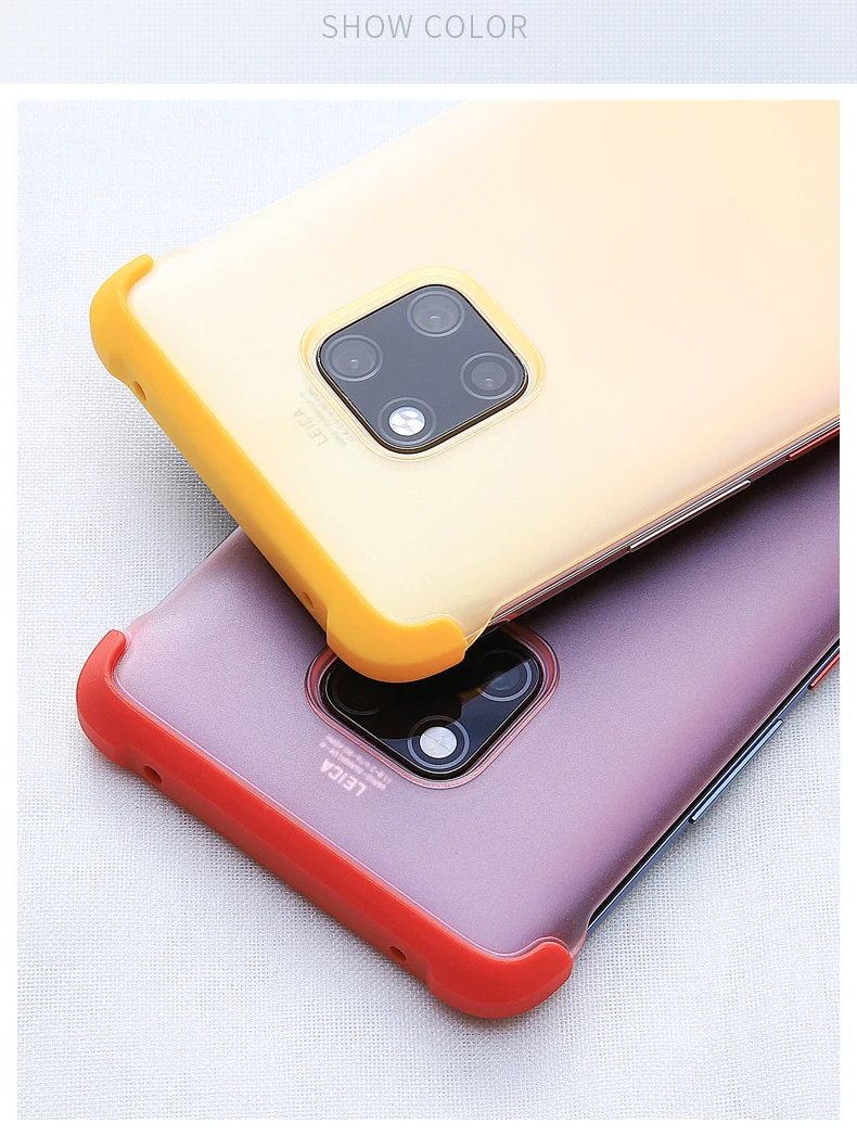 Для huawei mate 20 Pro/mate 20/mate 20X чехол антидетонационный Матовый Акриловый чехол для huawei mate 20 20Pro чехол для телефона