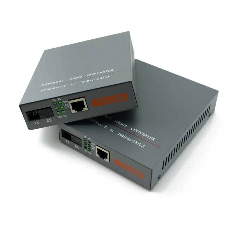 1 пара HTB 3100 A/B 100 Мбит/с волоконно оптический медиа конвертер одиночный режим