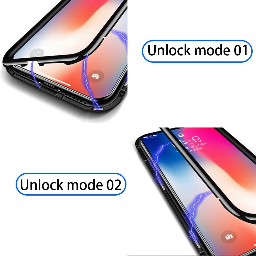 Чехол Ascromy для iPhone 7 360 полное покрытие закаленное противоударное корпуса 8 Plus 6 6S X