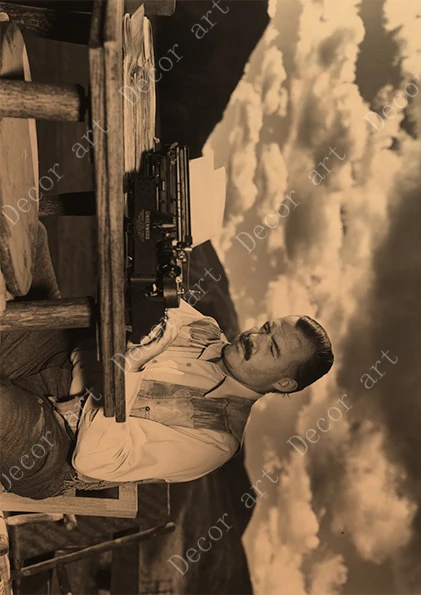 Ernest Miller Hemingway холст живопись винтажные настенные картины крафт плакаты покрытые