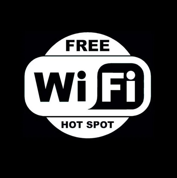 13*11 см бесплатная WI FI Горячая точка интересные текстовые украшения Наклейка для