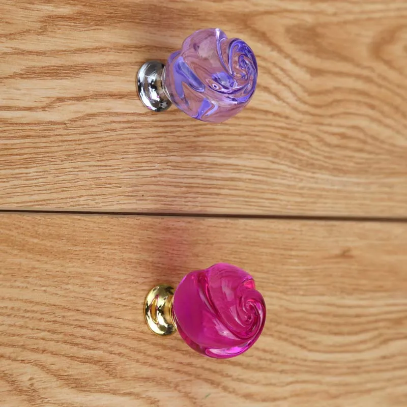 Модные креативные стеклянные Хрустальные Ручки для ящиков винного шкафа ручки