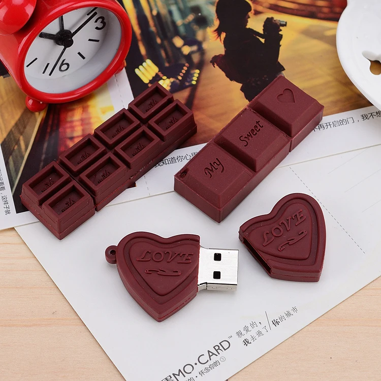 Chocolate Silicone USB Flash Drive 512GB Pen Pendrive Memory Card Stick MicroData 64GB 32GB 16GB 8GB 4GB 2GB 128GB 2.0 | Компьютеры и