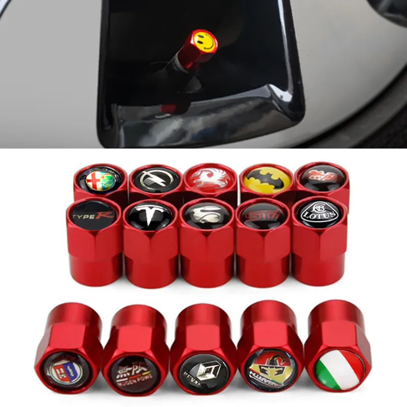 Чехол с красными колпачками на клапан для Renault Toyota Vw Ford Skoda Mazda Opel Lada Chevrolet Audi Bmw
