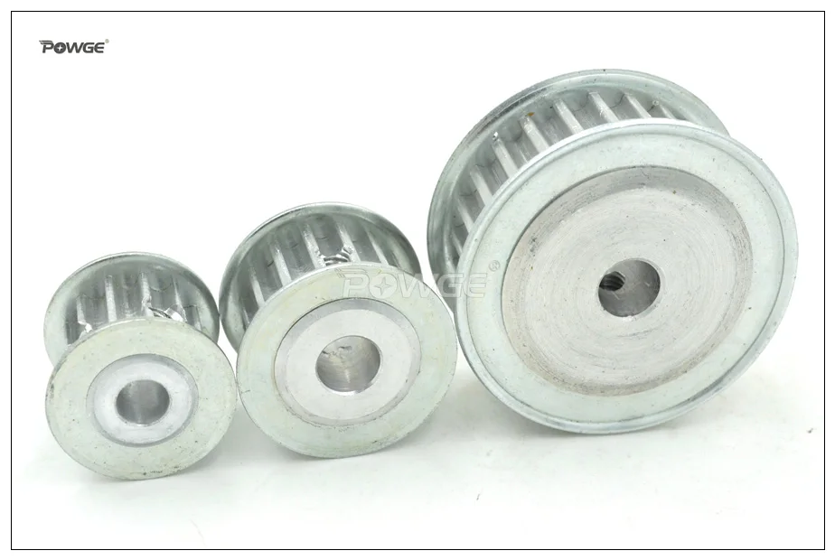 POWGE 40 зубцов 5 м Синхронный шкив Bore6.35/8/10/12/14/15/16/20 мм Fit W = 15/20 т HTD зубчатый ремень 40-5 AF