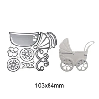 cutting dies vehicle metal scrapbooking adorable baby carriage craft dies cut stamps for stencil and embossing cards crafts