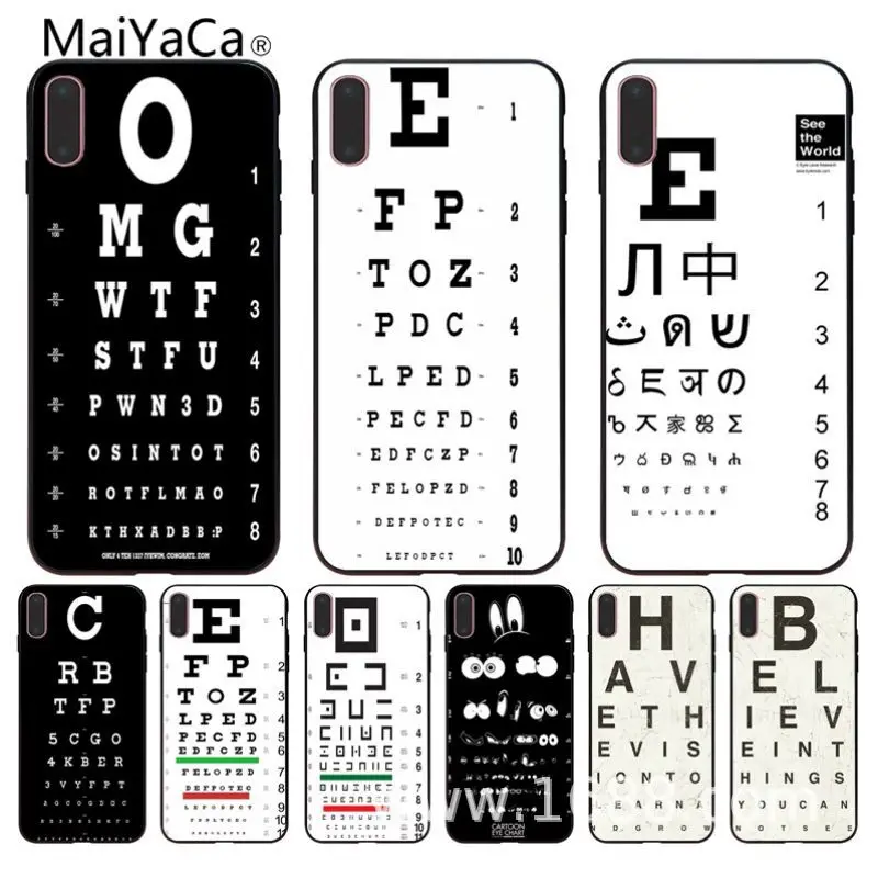 Забавная Таблица глаз MaiYaCa для iphone 8 мягкий силиконовый чехол из ТПУ 5 5s 5c SE 6s 7 8plus X
