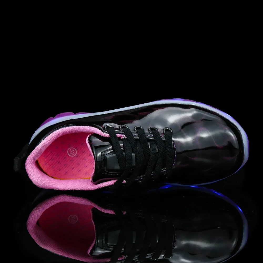 Новинка USB зарядное устройство светящиеся кроссовки детская обувь на плоской