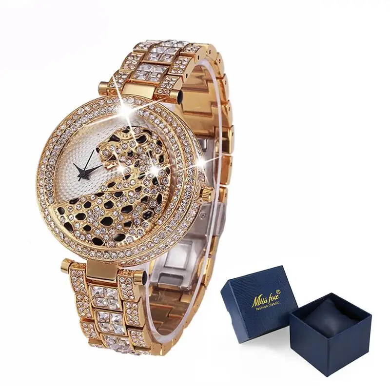 Женские часы кварцевые модные шикарные повседневные женские золотые с