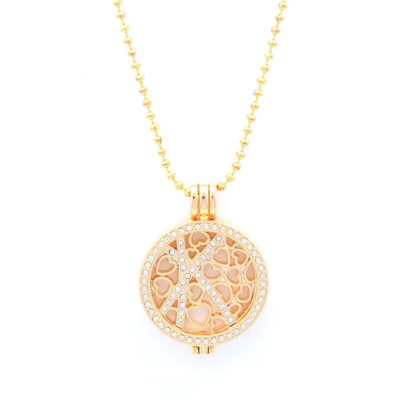 SOMSOAR ювелирное изделие мое ожерелье в форме монеты набор сердце Met по всему диску